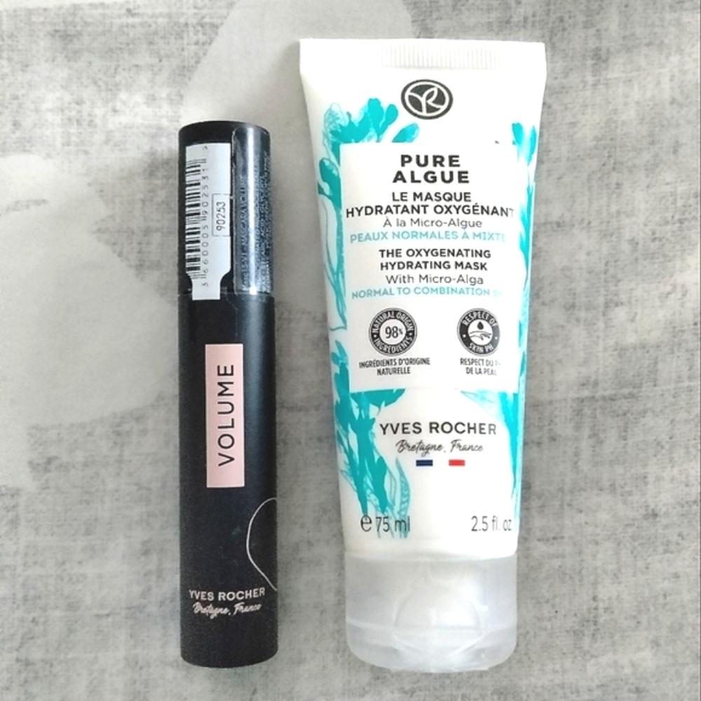 Yves Rocher Pure Algue Mask & Volume Mascara 🩵🖤